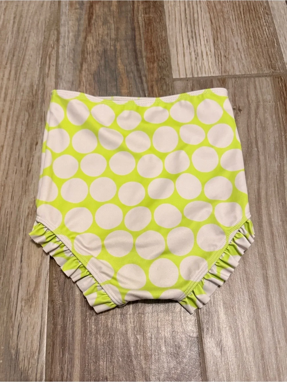 Kortni Jeane Lime Dots Girls All Ruffled Up Bottoms